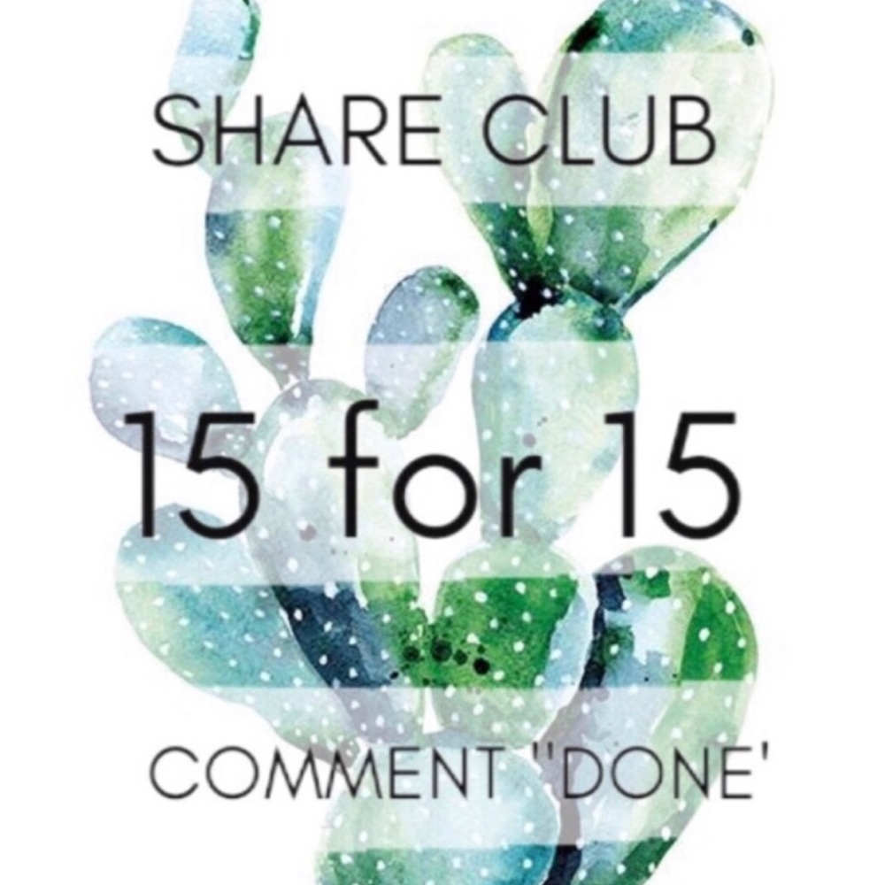 You share 15 and than and I’ll share 15